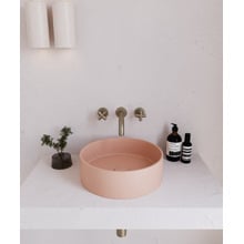 Concrete Smooth 390mm Round Above Counter Basin